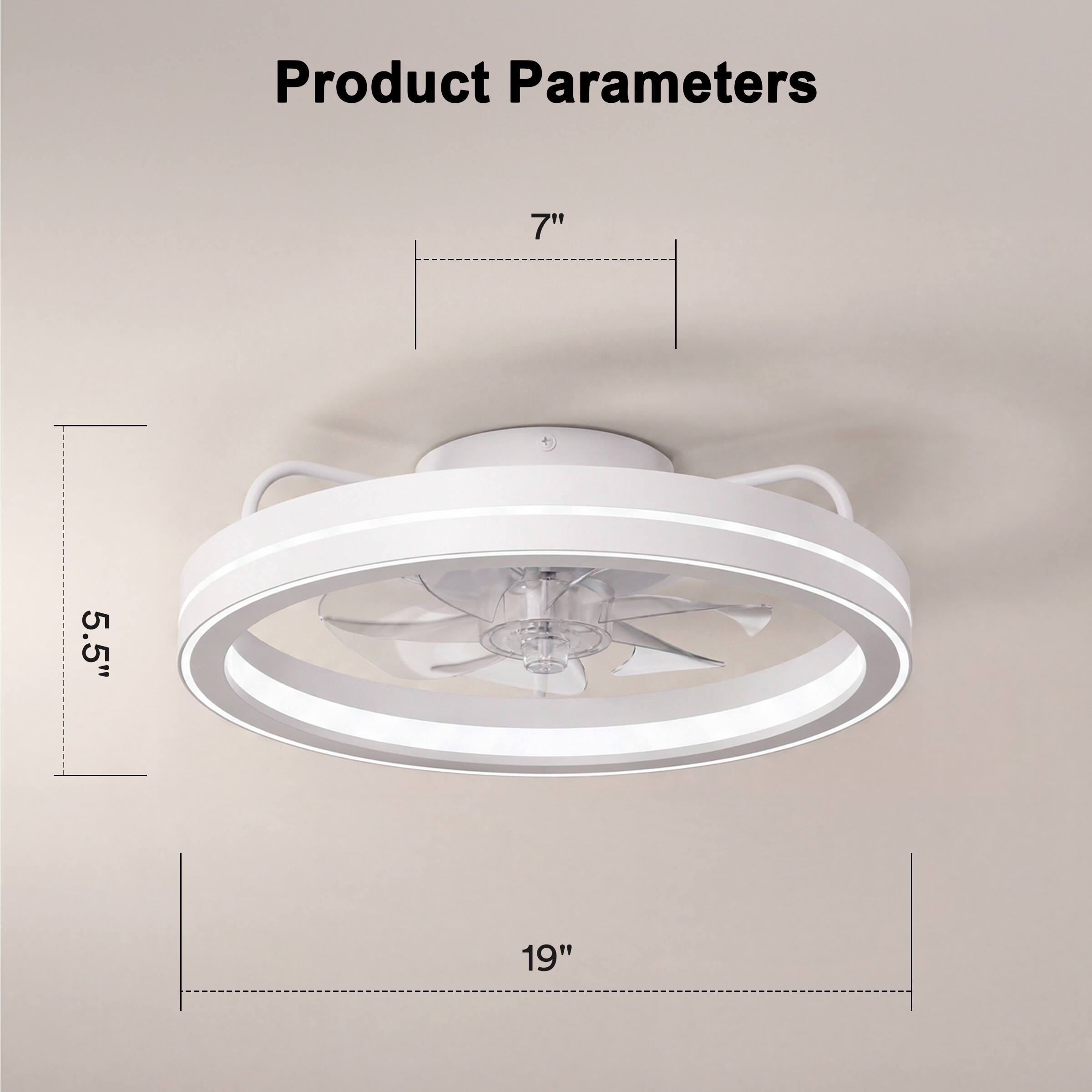 Product Parameters

7"  
5.5"  
19"
