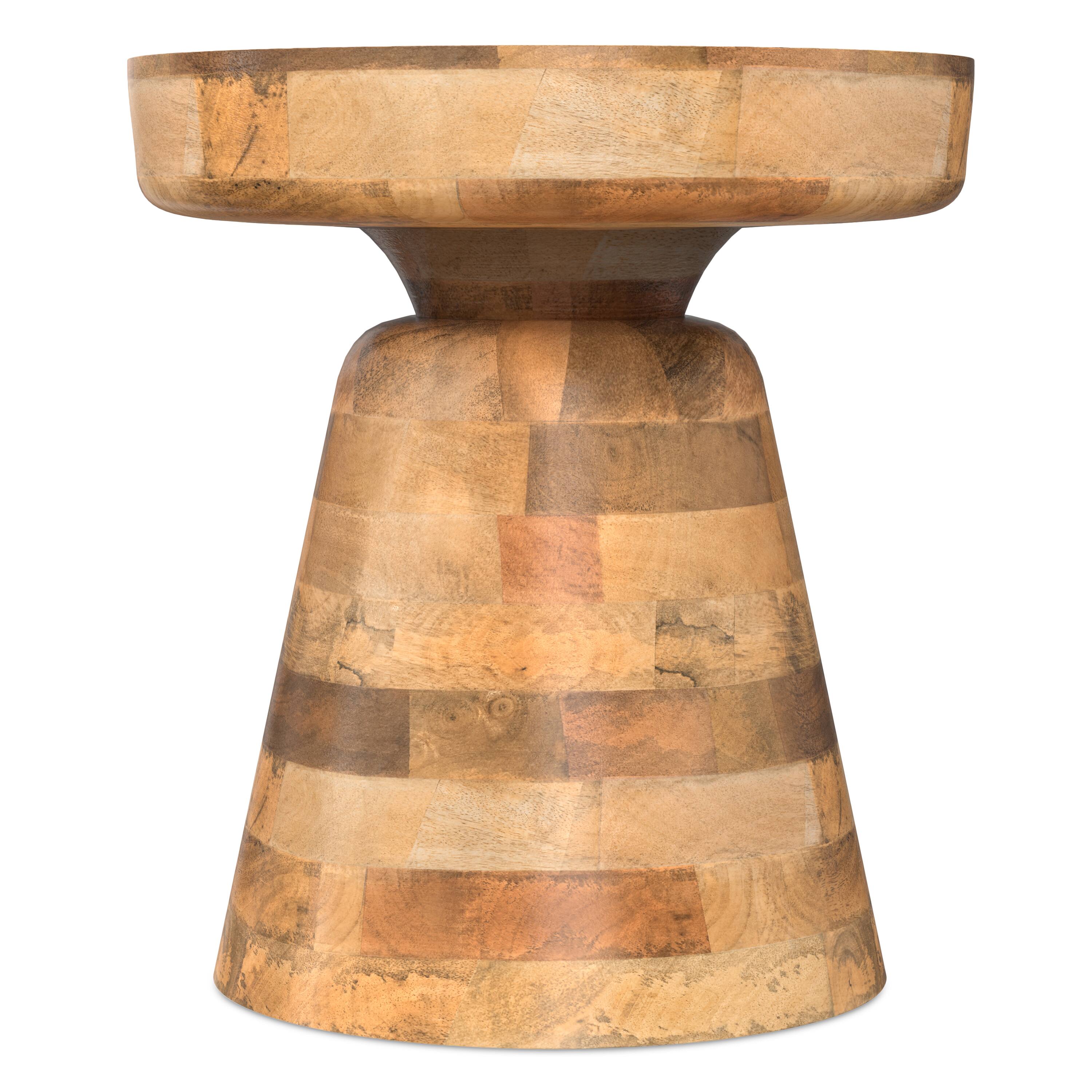 Left. Simpli Home - Robbie 16 inch Wide Solid Mango Wood Accent Table in Natural - Natural.
