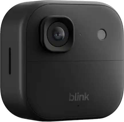 Front. Blink - Blink Outdoor 2K+ Wireless Smart Security Cam, 2K video, Two-way audio w/ noise cancellation, Smart detection - AddonCam - Black.