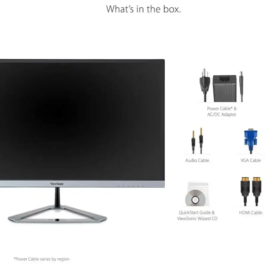 Alt View 25. ViewSonic - VX2776-SMHD 27" IPS LCD FHD Monitor (DisplayPort VGA, HDMI) - Black, Silver.