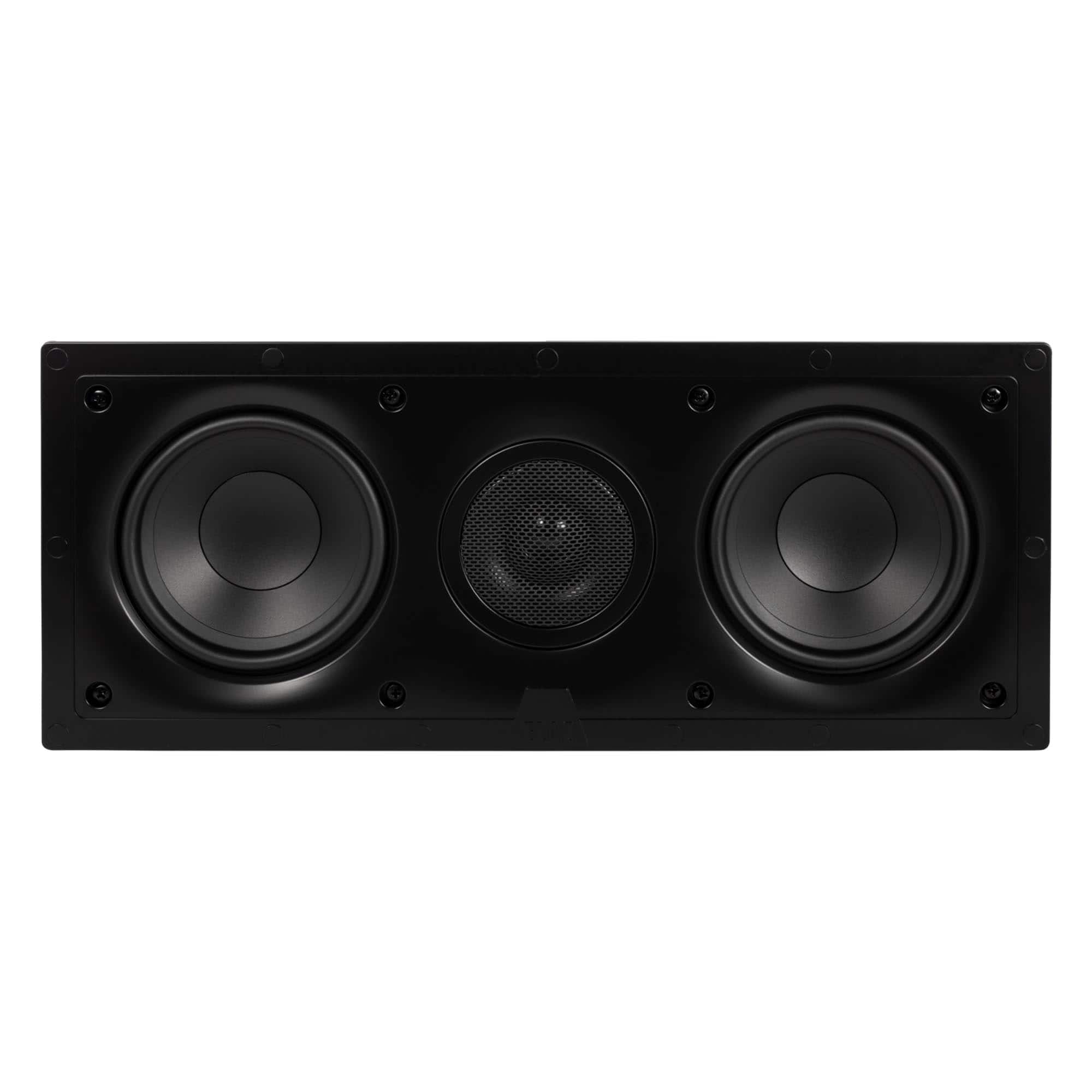 ELAC - IW-VC51-W - Vertex 1 5.25" In-Wall Center Speaker - Includes White Grille, Sold Individually - Black/Gray