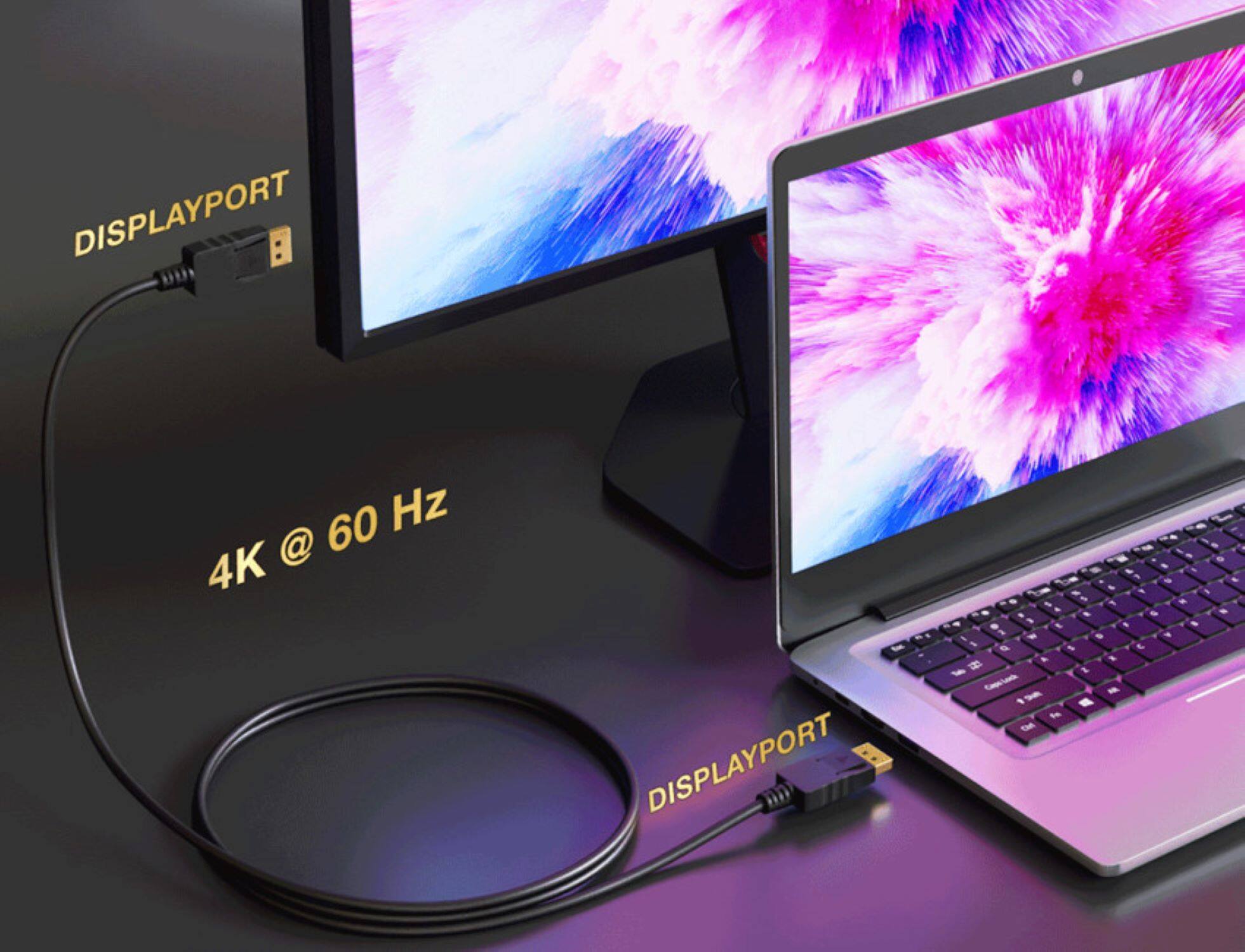 DISPLAYPORT  
60 Hz 4K @  
DISPLAYPORT