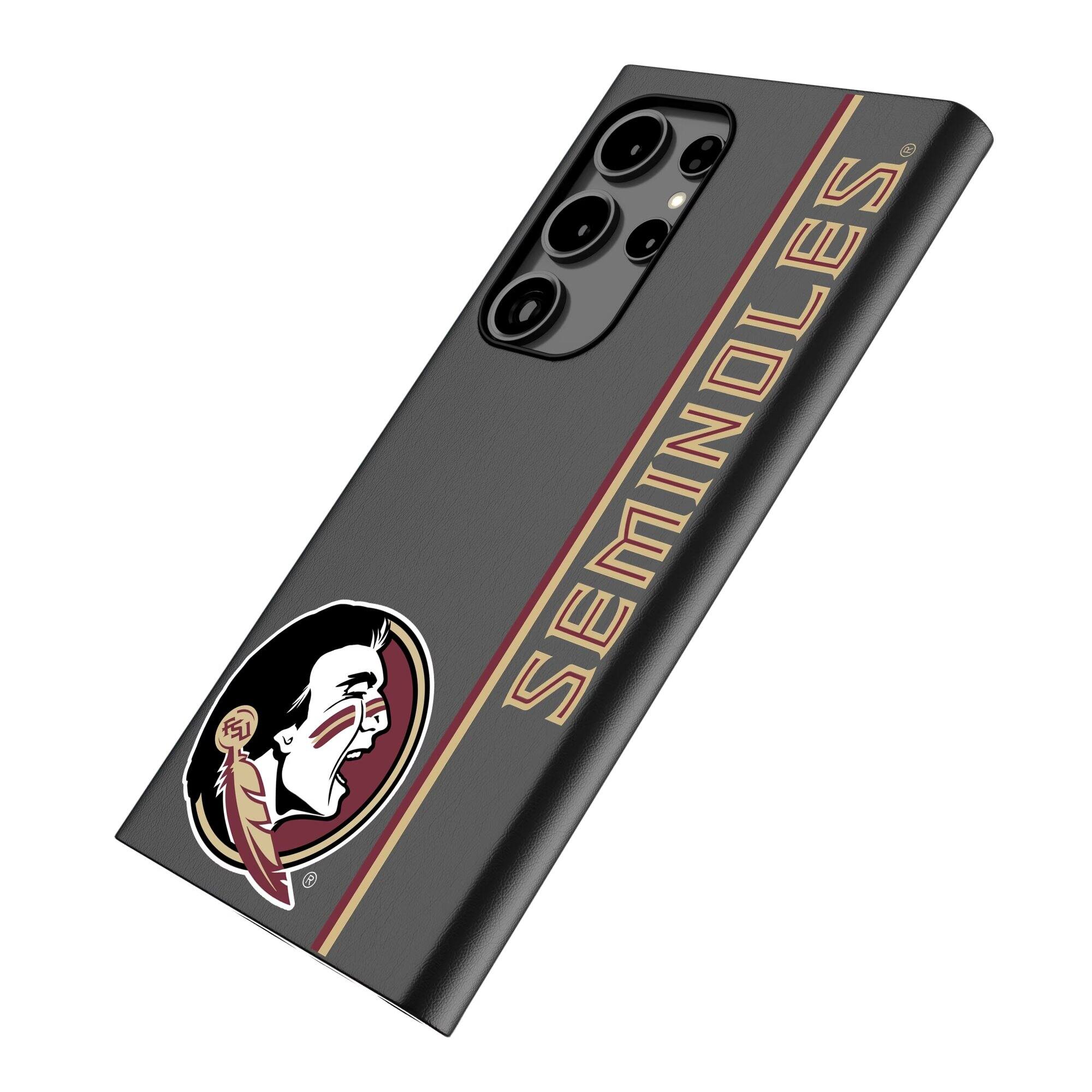 Alt View 1. Keyscaper - Florida State Seminoles Galaxy Magnetic Bump Case - S24 Ultra - Black.