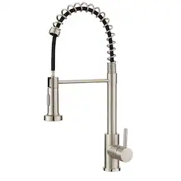 Bothwa Home - HydroSpout 19.5 - Inch Kitchen Faucet - Brushed Nickel