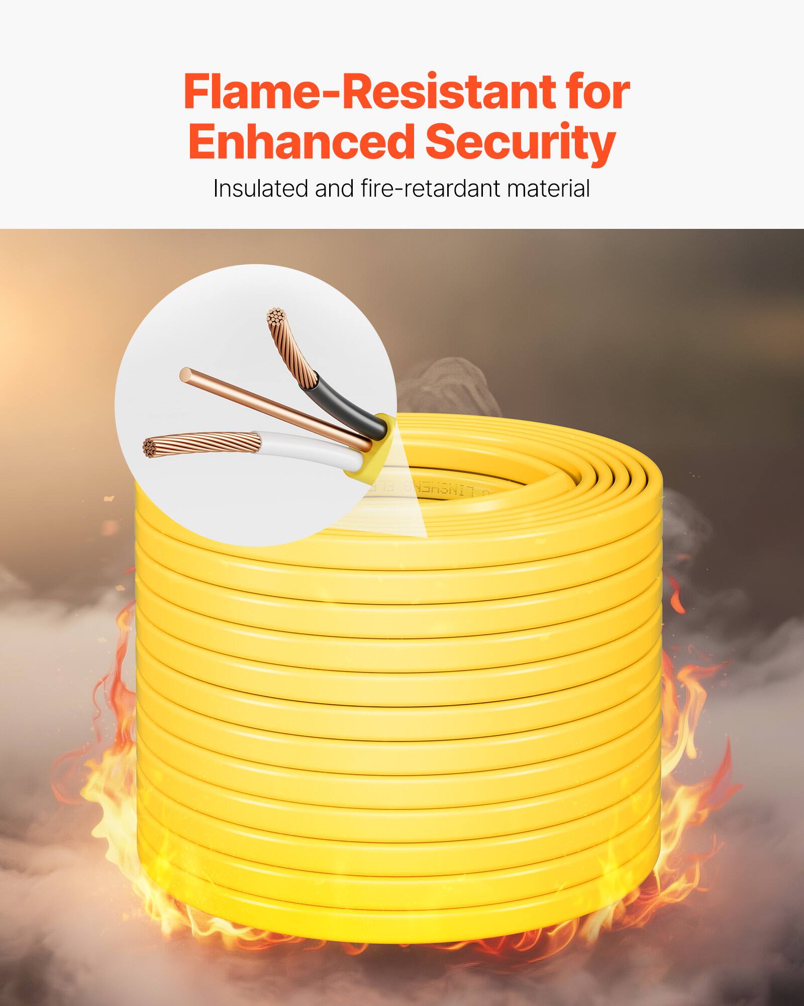 Flame-Resistant for Enhanced Security  
Insulated and fire-retardant material