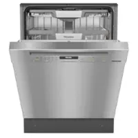 Miele - G 7216 SC 24" Dishwasher - Clean Steel - Front_Zoom