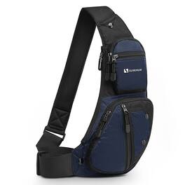 Unique Bargains - Sling Backpacks for Men Women Crossbody Bags Casual Sling Shoulder Chest Bag for Outdoor Travel - Dark Blue