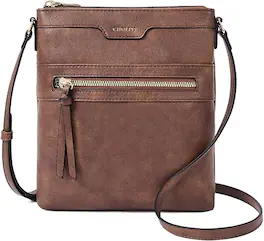 Vulpecula Spade - Crossbody Bags for Women, Purses for Women Handbags with Vegan Leather, Travel Purse Over Shoulder Bag - Small - Brown