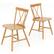 Front. Costway - Dining Chairs Set of 2 Farmhouse Kitchen Chair with Rubber Wood Frame - Natural.