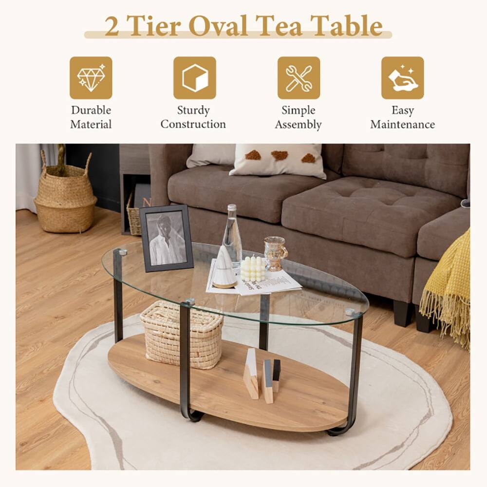 2 Tier Oval Tea Table

- Durable Material
- Sturdy Construction
- Simple Assembly
- Easy Maintenance