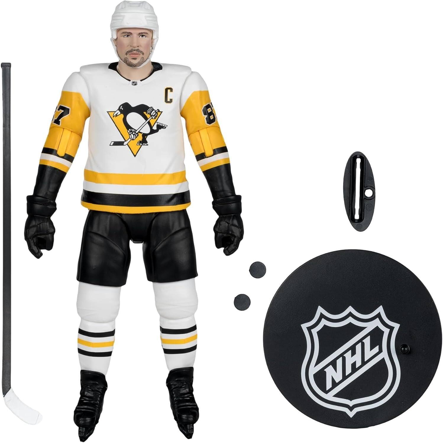 Alt View 2. McFarlane Toys - McFarlane Toys: NHL Players - Sidney Crosby - Pittsburgh Penguins 6" Figure - White.