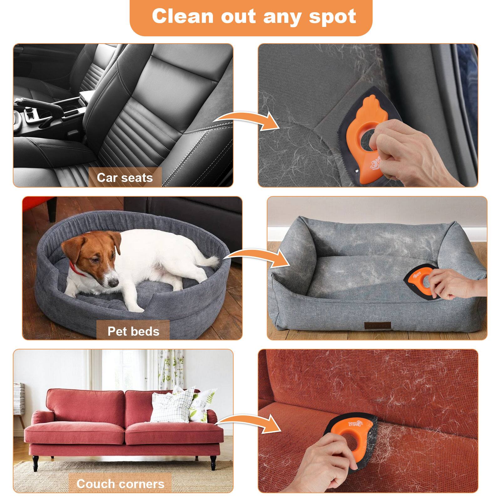 Clean out any spot
Car seats
Pet beds
Couch corners