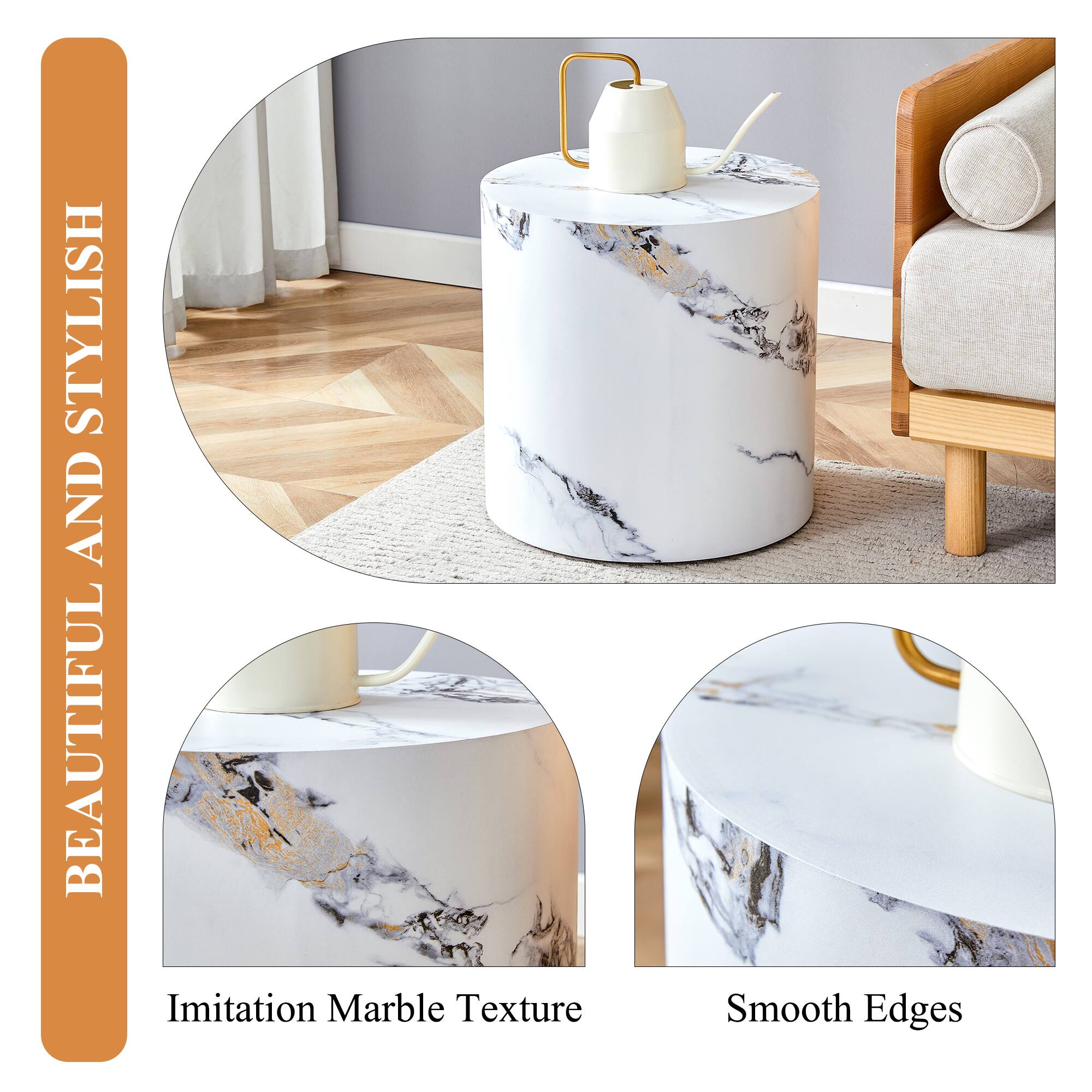 BEAUTIFUL AND STYLISH

Imitation Marble Texture

Smooth Edges