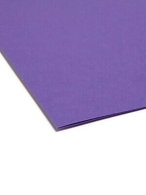 Alt View 3. Smead - Smead Reinforced File Folder, 3 Tab, Letter Size, Purple, 100/Box (13034) - Purple.