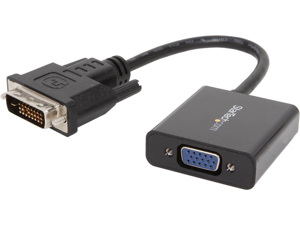 StarTech.com - DVI2VGAE DVI-D to VGA Active Adapter Converter Cable - 1080p - DVI to VGA Converter box