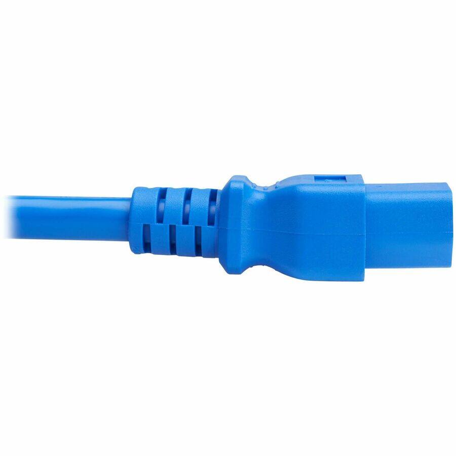 Alt View 2. Tripp Lite - Eaton Tripp Lite Series Power Cord, C20 to C21 - Heavy-Duty, 20A, 250V, 12 AWG, 4 ft. (1.2 m), Blue - For Network - Blue.