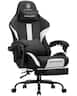 GTPlayer - Gaming Chair Breathable Fabric Ergonomic Computer Desk Chair - AWhite