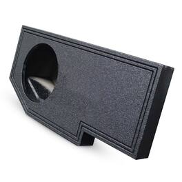 QPower - Single 10" Sub Box for Dodge Ram Crew Cab & Quad Cab 02-18, Classic 19-22 - BED LINER BLACK