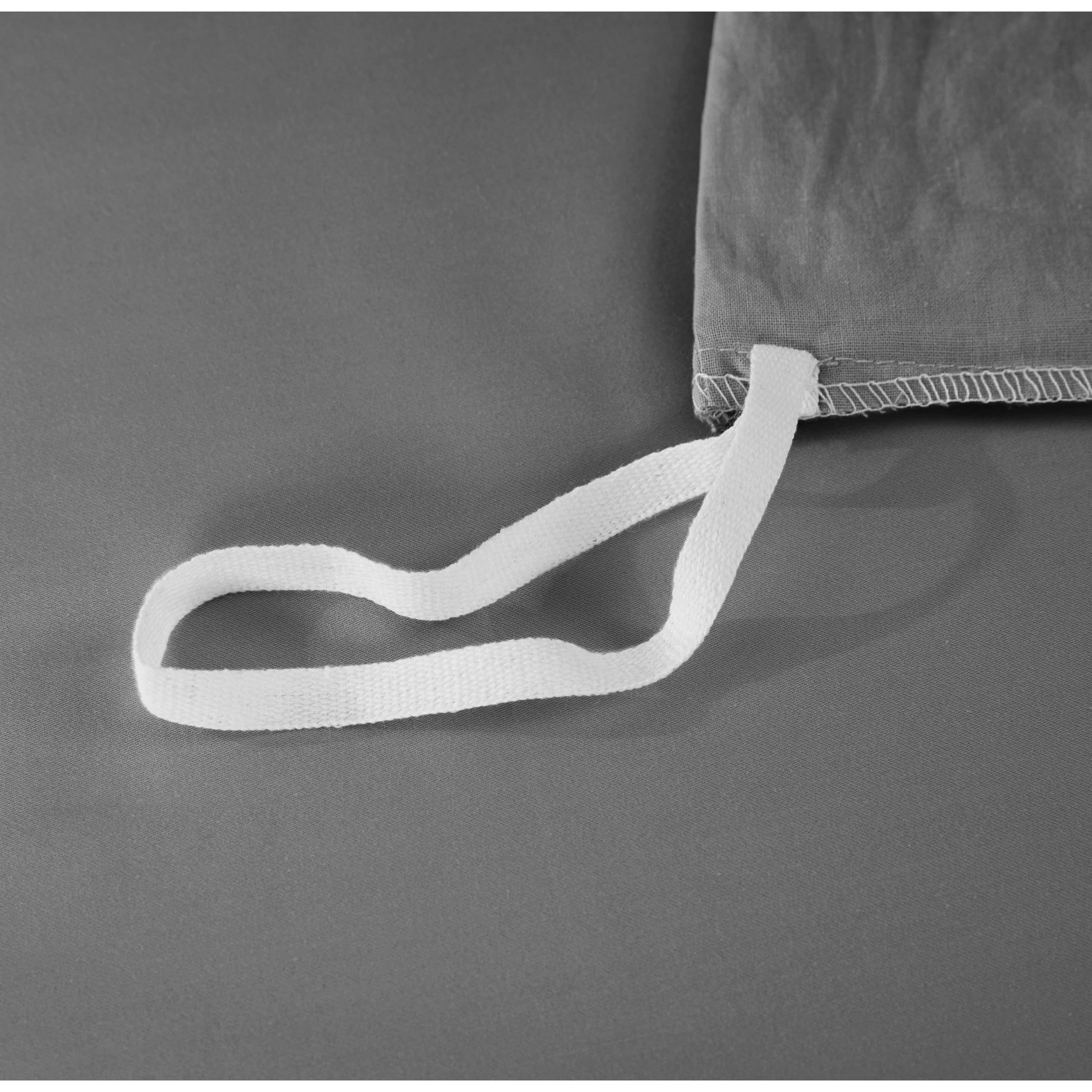 Alt View 6. Earthley Blooms - Washed Cotton Duvet Cover Set Linen Like Comforter With Zipper Closure Corner Ties no Comforter - Dusty Rose-Queen.