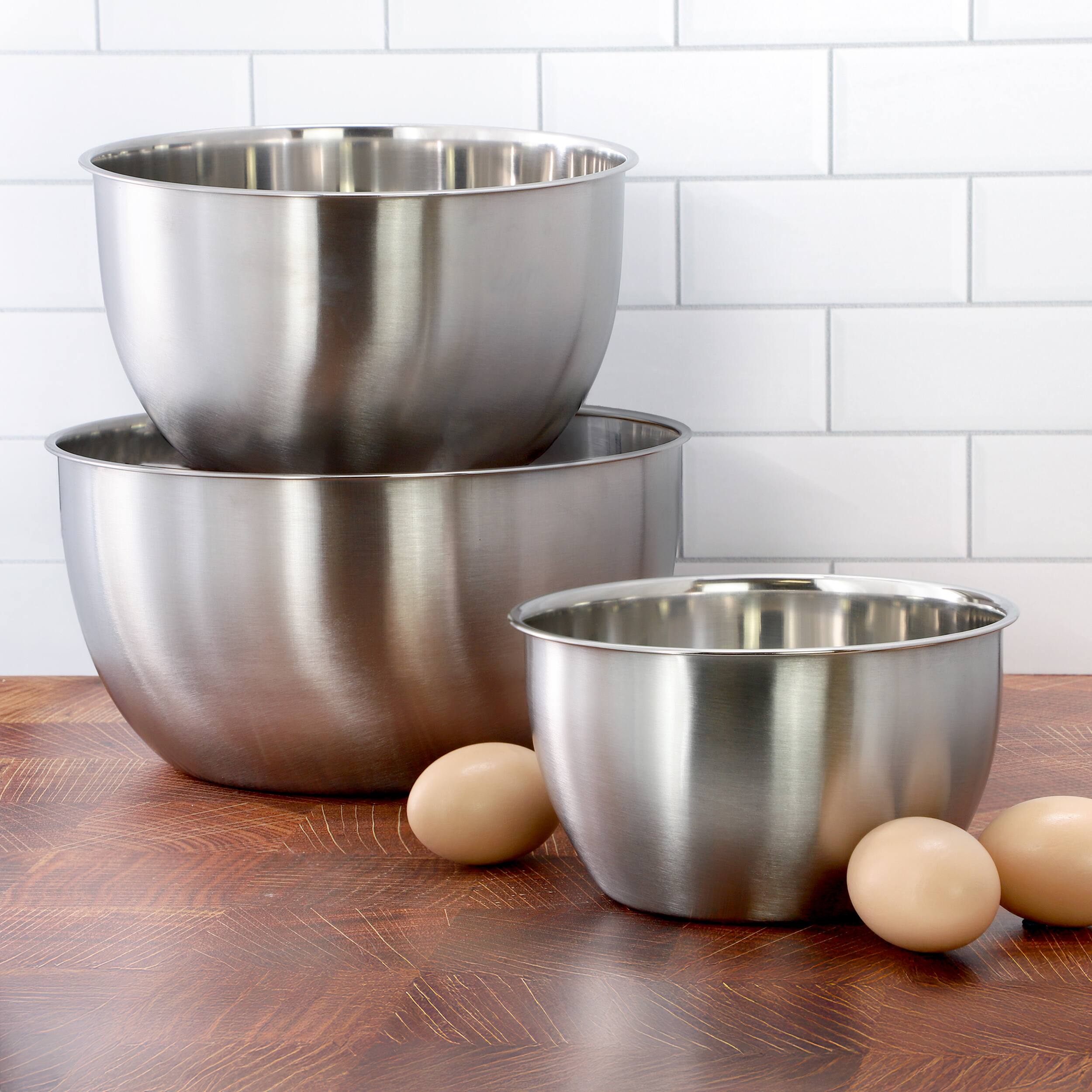 Alt View 4. Oster - Oster Foxgate 3 Piece Stainless Steel All Purpose Mixing Bowl Set.
