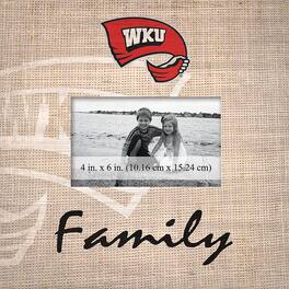 Fan Creations - Western Kentucky Hilltoppers 10'' x 10'' Burlap Pattern Frame - Multicolor