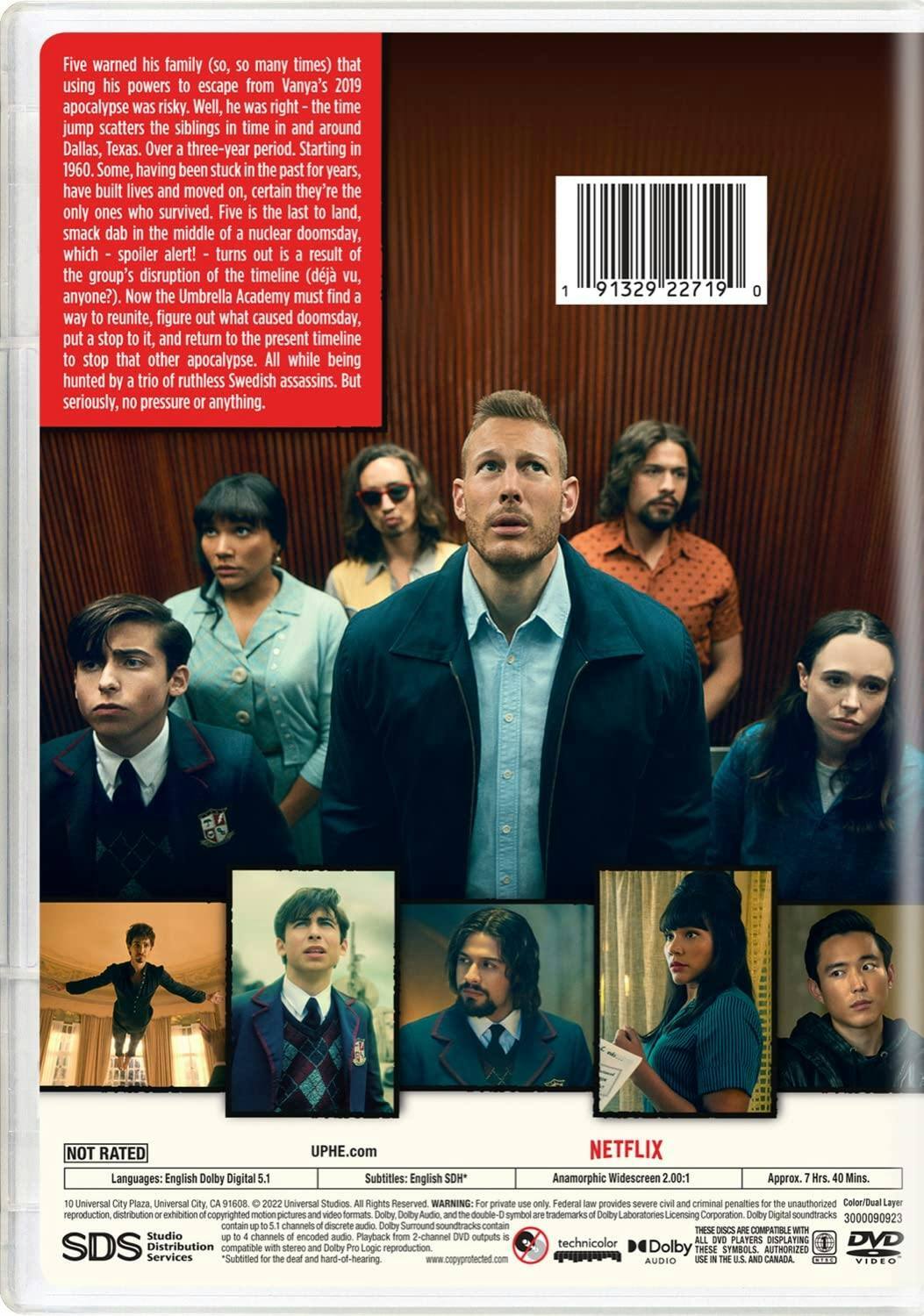 Back. The Umbrella Academy: Season Two (Box Set) [DVD].