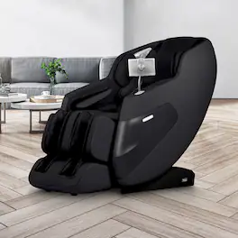 Titan - 3D Tesoro Zero Gravity Massage Chair with Full Body Shiatsu - Black