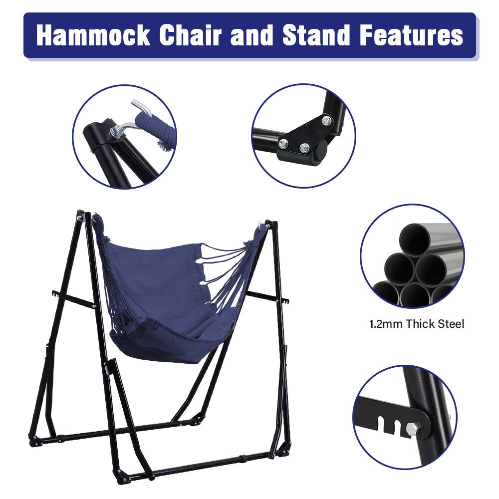 Hammock Chair and Stand Features

1.2mm Thick Steel