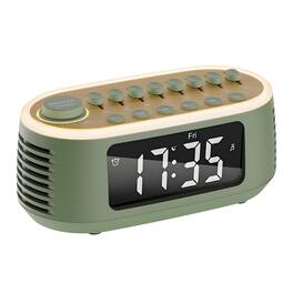 Dazzed Corner - White Noise Machine Bluetooth Speaker, Digital Alarm Clock - Green