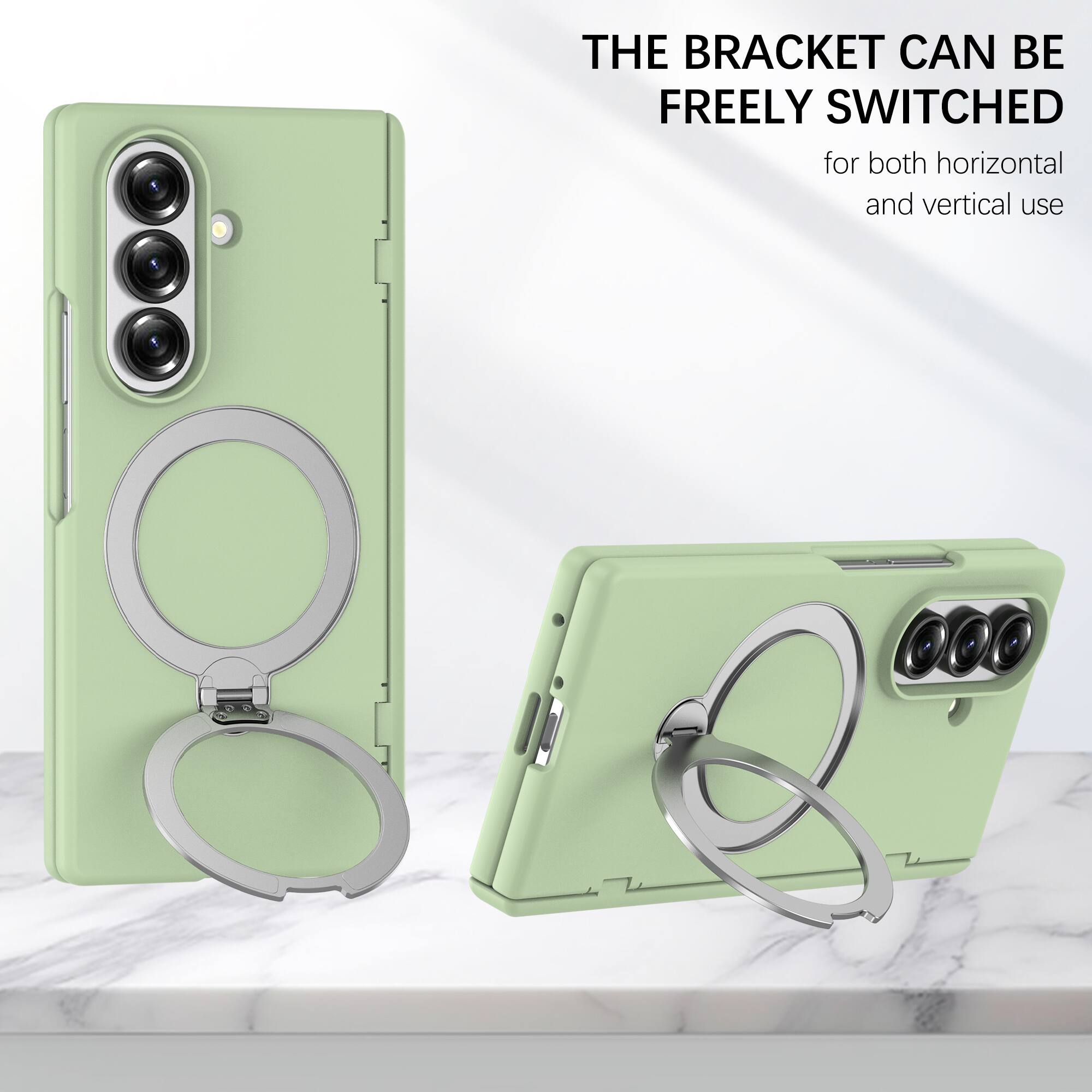 THE BRACKET CAN BE FREELY SWITCHED for both horizontal and vertical use
