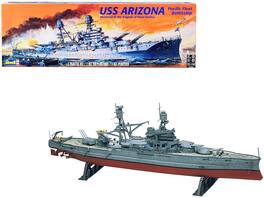Revell - Level 4 Model Kit USS Arizona Pacific Fleet Battleship Memorial to the Tragedy of Pearl Harbor 1/426 Scale Model - Multicolor
