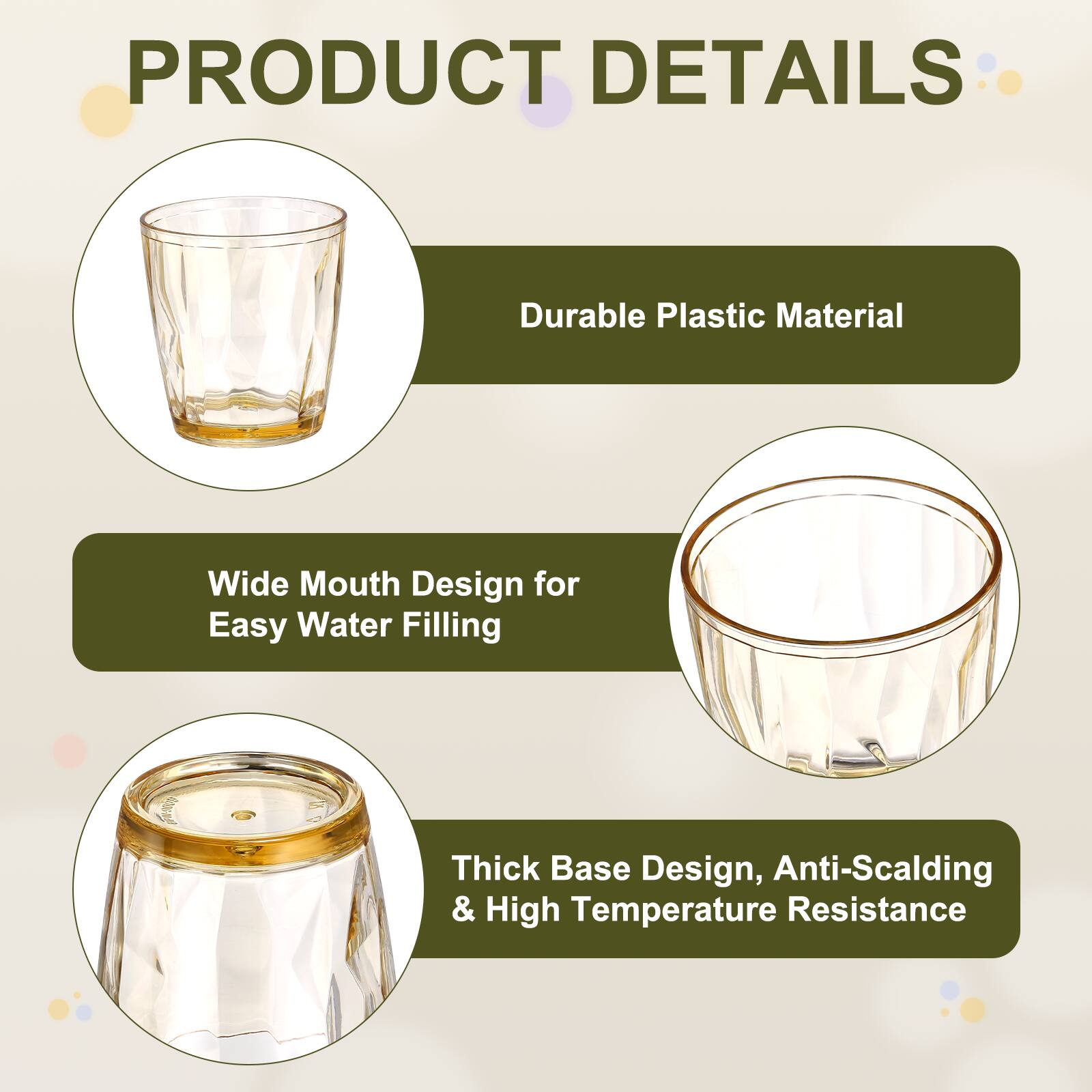 PRODUCT DETAILS

- Durable Plastic Material
- Wide Mouth Design for Easy Water Filling
- Thick Base Design, Anti-Scalding & High Temperature Resistance
