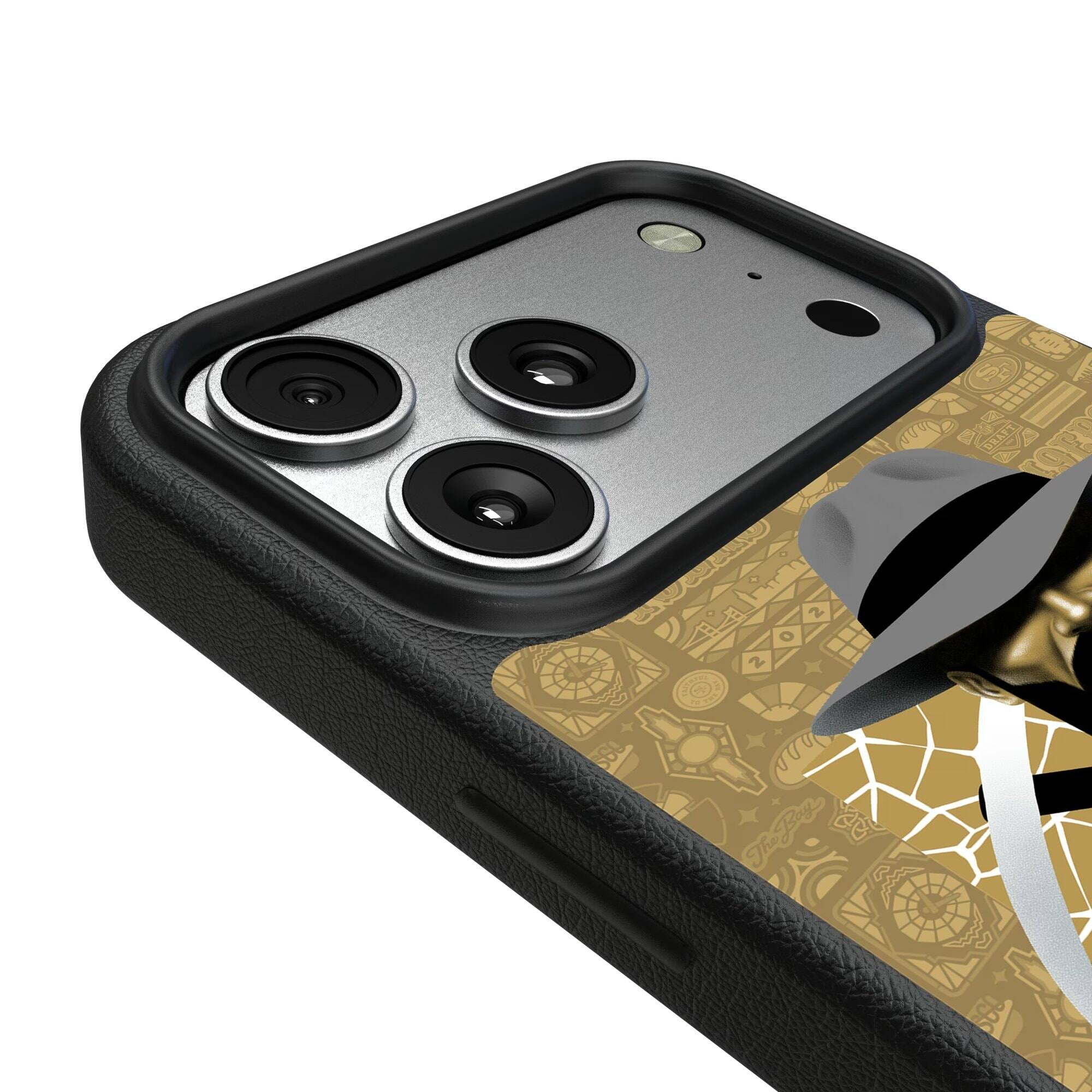 Alt View 2. Keyscaper - San Francisco 49ers iPhone Magnetic Bump Case - 16 Pro Max - Black.