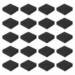 Unique Bargains - Single Sided Speaker Isolation Pads 70x70x20mm Square EVA Acoustic Foam Anti-Vibration Feet for Speaker Subwoofer, 32pcs - Black