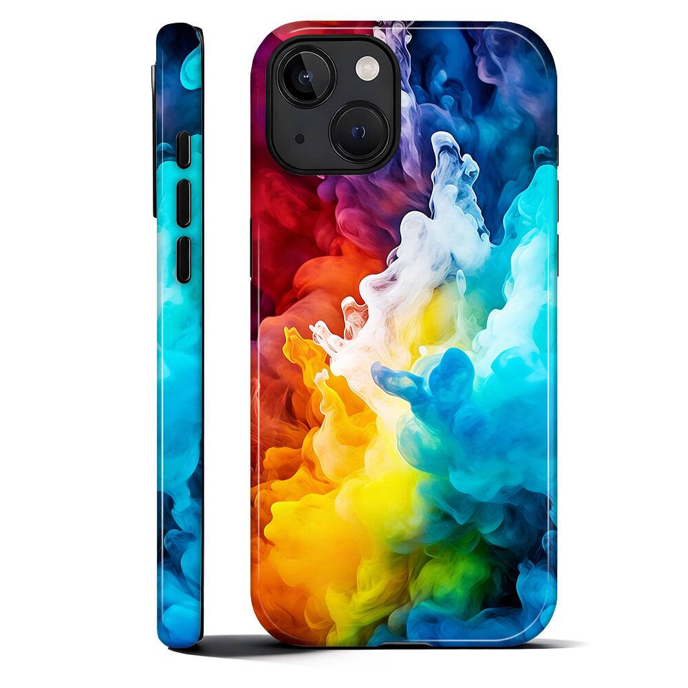 Front. BUBM - Smartphone Case for iPhone - 2-Layer Durable Smartphone Protection Case - Prism Fog - Prism Fog for iPhone 15.