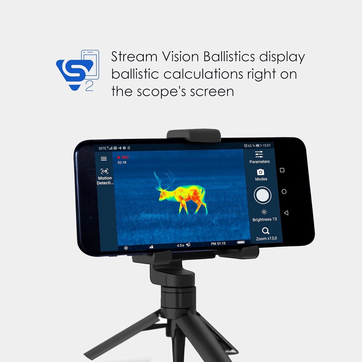 Stream Vision Ballistics display ballistic calculations right on the scope's screen

Stream Vision 2