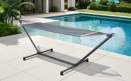 SUNJOY - Hammock Nizza Complete with Polypropilene Net Grey