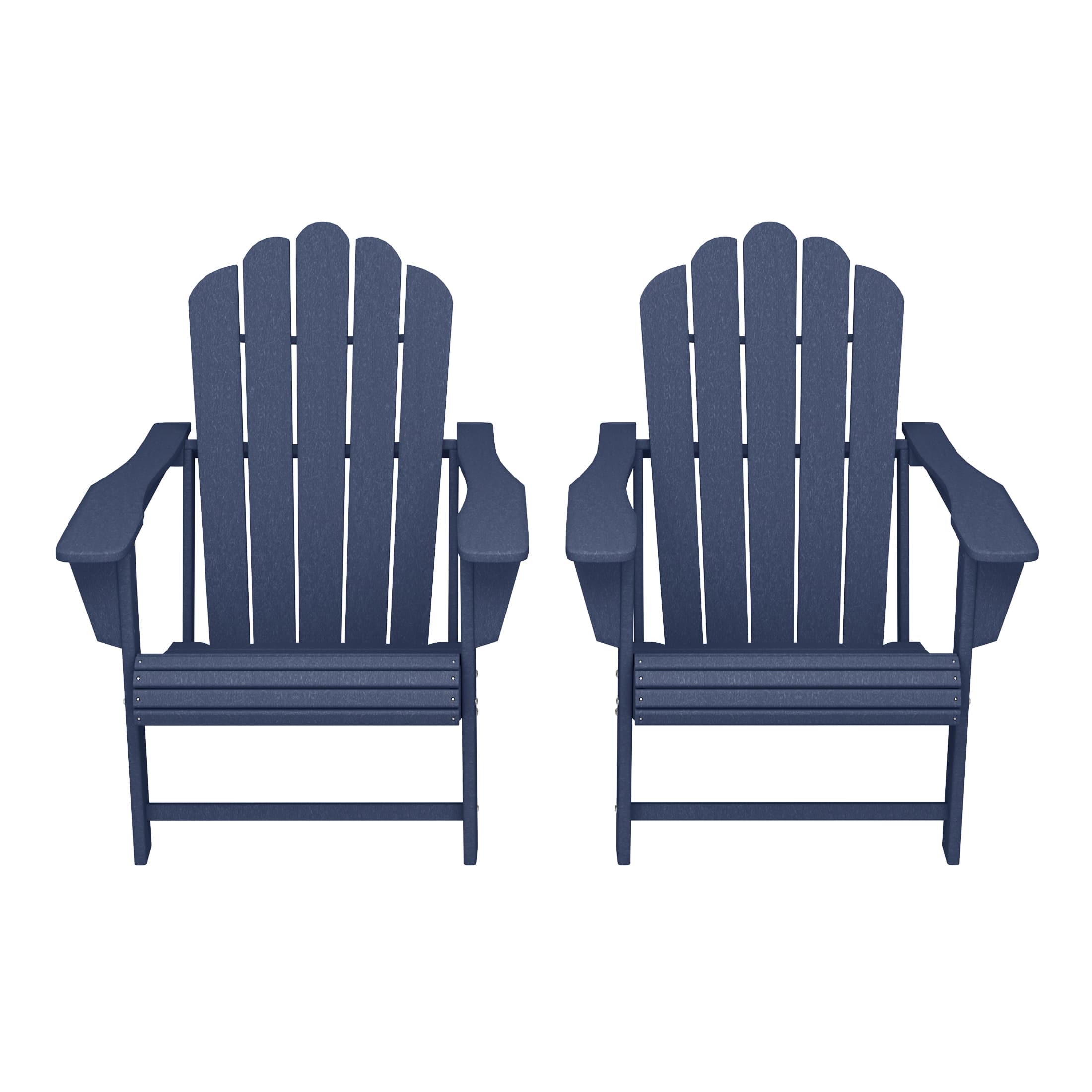 WestinTrends - Highland Outdoor Patio HDPE Adirondack Chairs With Cup Holders (Set of 2) - Navy Blue price history on PriceWatchPro