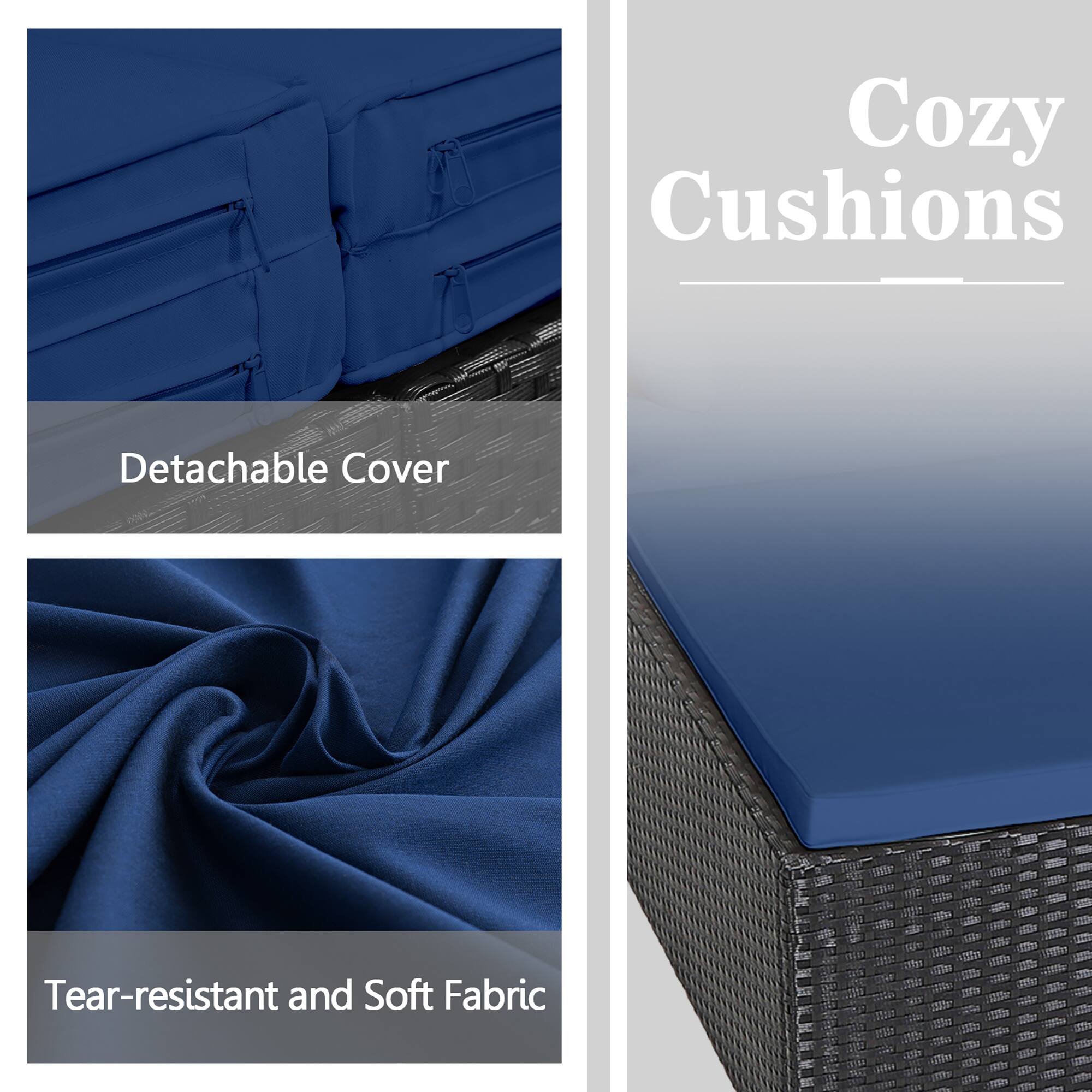 Cozy Cushions

- Detachable Cover
- Tear-resistant and Soft Fabric