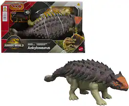 Mattel - Jurassic World: Rebirth Wild Roar Ankylosaurus - Collectibles - Multicolor
