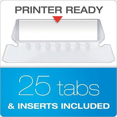 PRINTER READY

25 tabs & inserts included