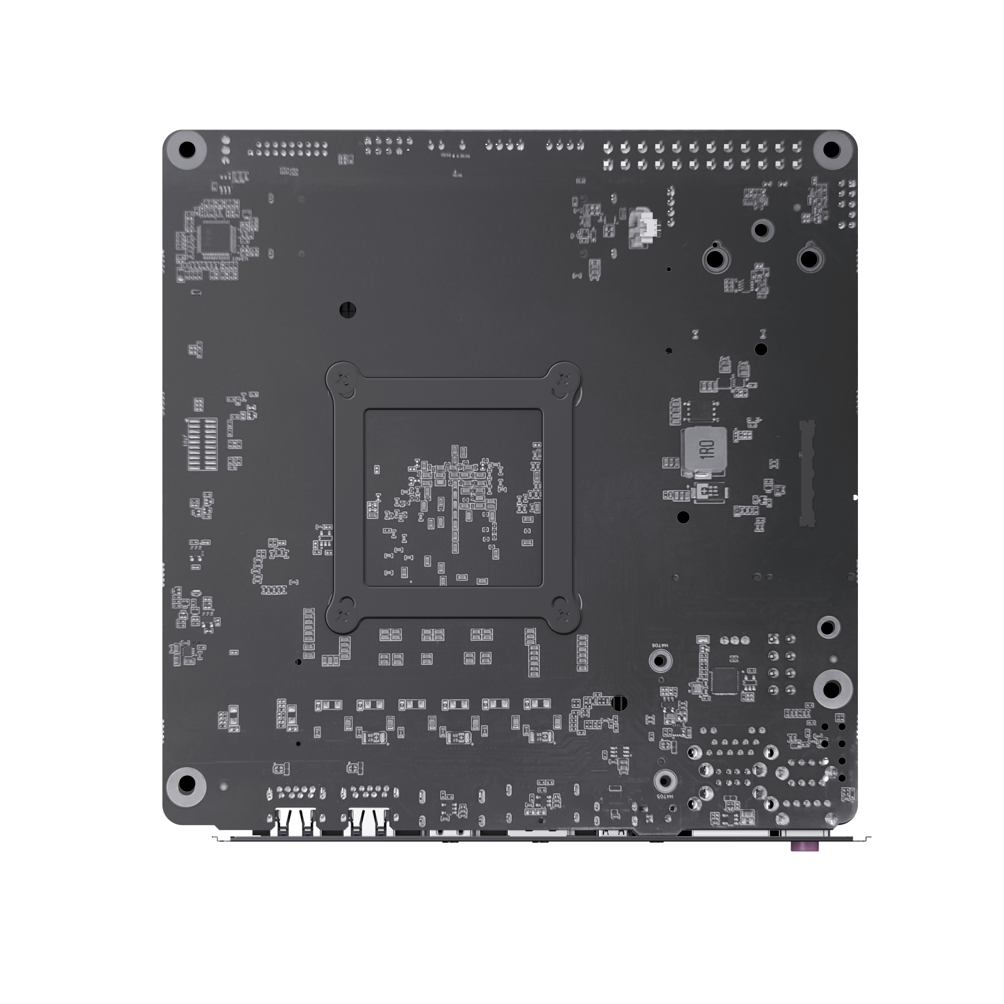 Alt View 1. Minisforum - BD895I SE Motherboard (2-Year Quality Support), AMD Ryzen 9 8945HX, AMD Radeon 610M - Black.