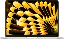 Apple - Refurbished MacBook Air 13-inch Apple M3 chip Built for Apple Intelligence - 16GB Memory - 256GB SSD - Starlight