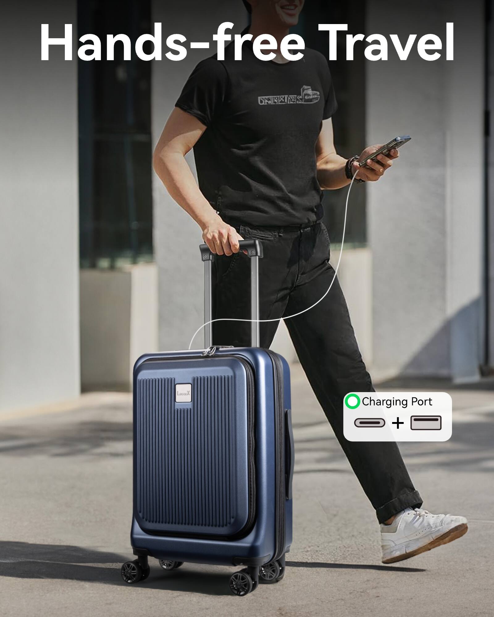 Hands-free Travel

Loox Charging Port +