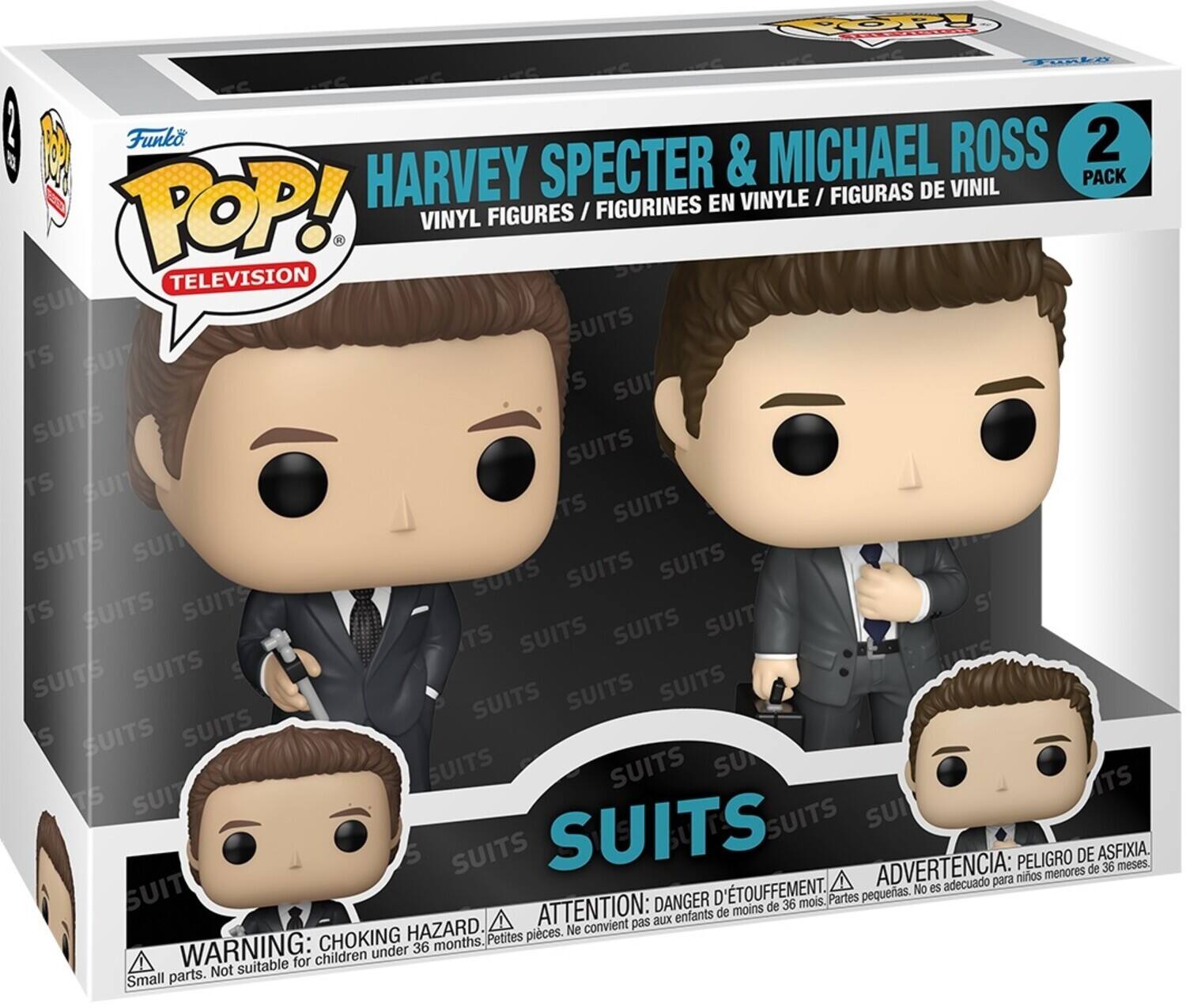 funko pop ハービー スペクター&マイク ロス　スーツ プロテクター付き Funko POP! Television: Suits Harvey Specter & Michael Ross 2