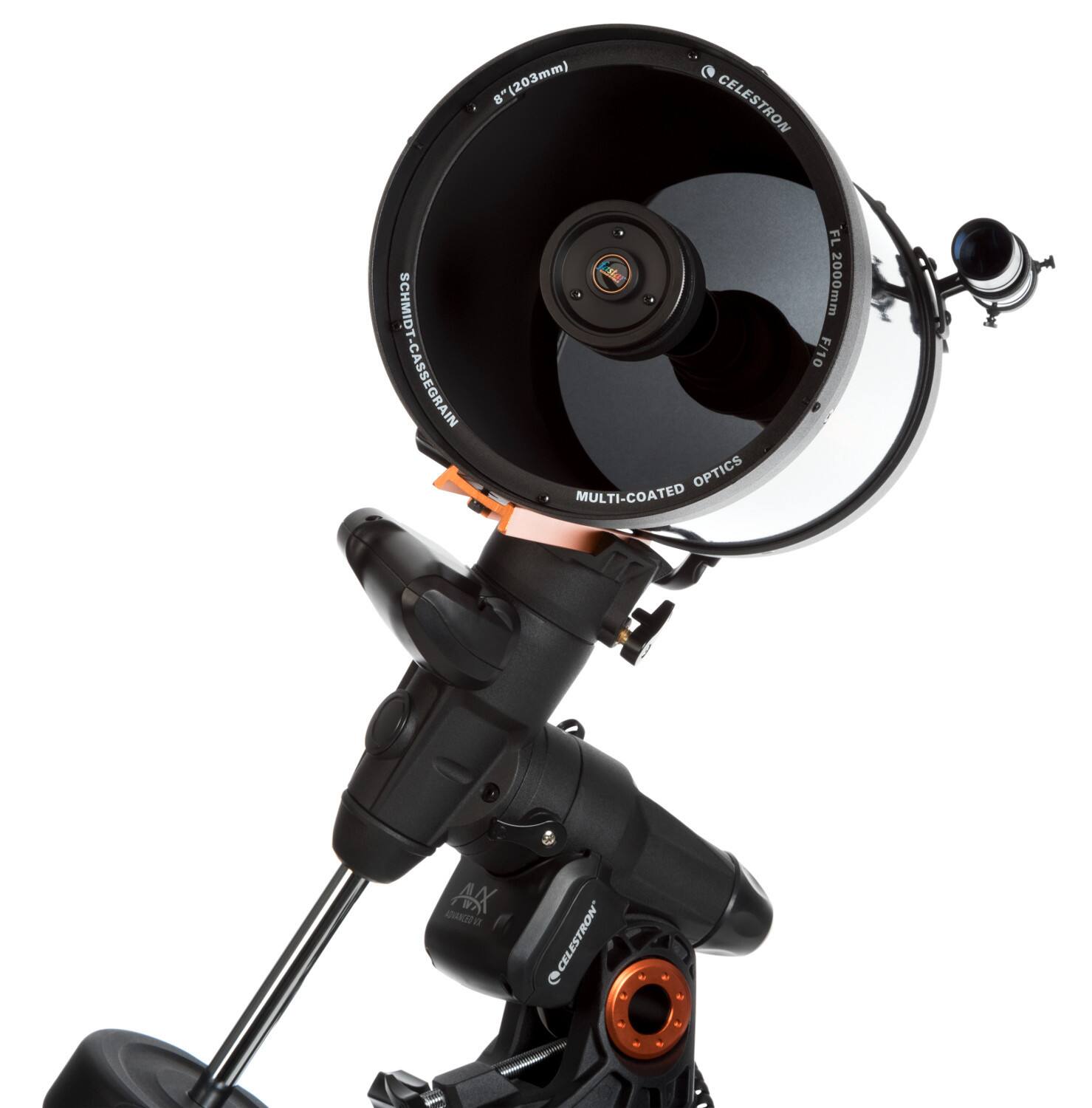 8" (203mm) CELESTRON NIVRP-N  
OPTICS MULTI-COATED  
FL 2000mm F/10  
SCHMIDT-CASSEGRAIN  
MULTI-COATED OPTICS  
CELESTRON  
AX