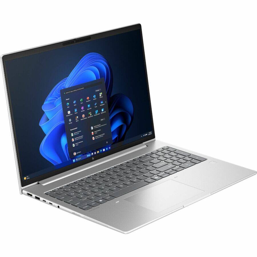 Alt View 5. HP - HP EliteBook 6 G1i 16" Touchscreen Notebook - WUXGA - 60 Hz - Intel Core Ultra 5 225U - 16 GB - 512 GB SSD - English - Pike Silver Aluminum.