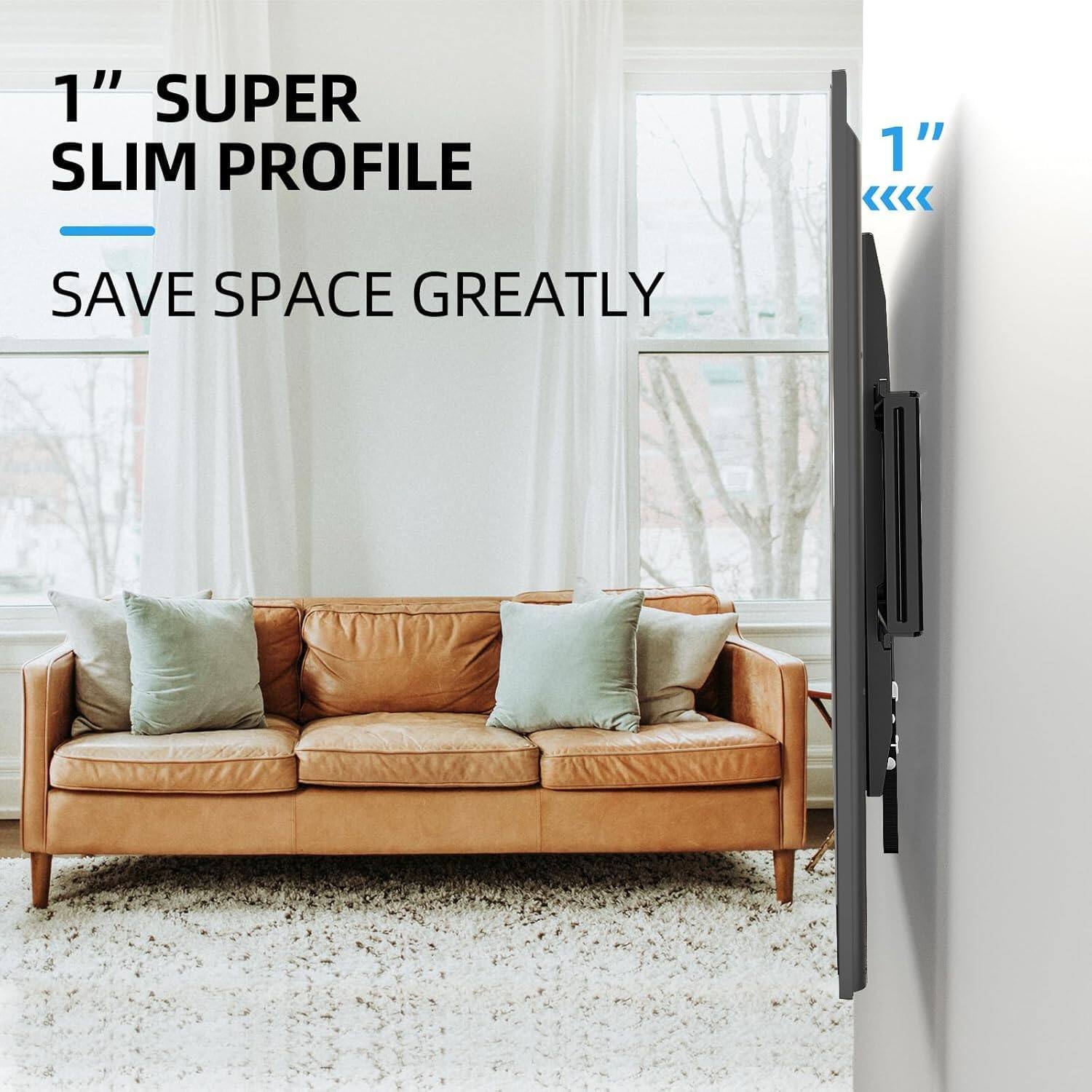 1" SUPER SLIM PROFILE  
SAVE SPACE GREATLY