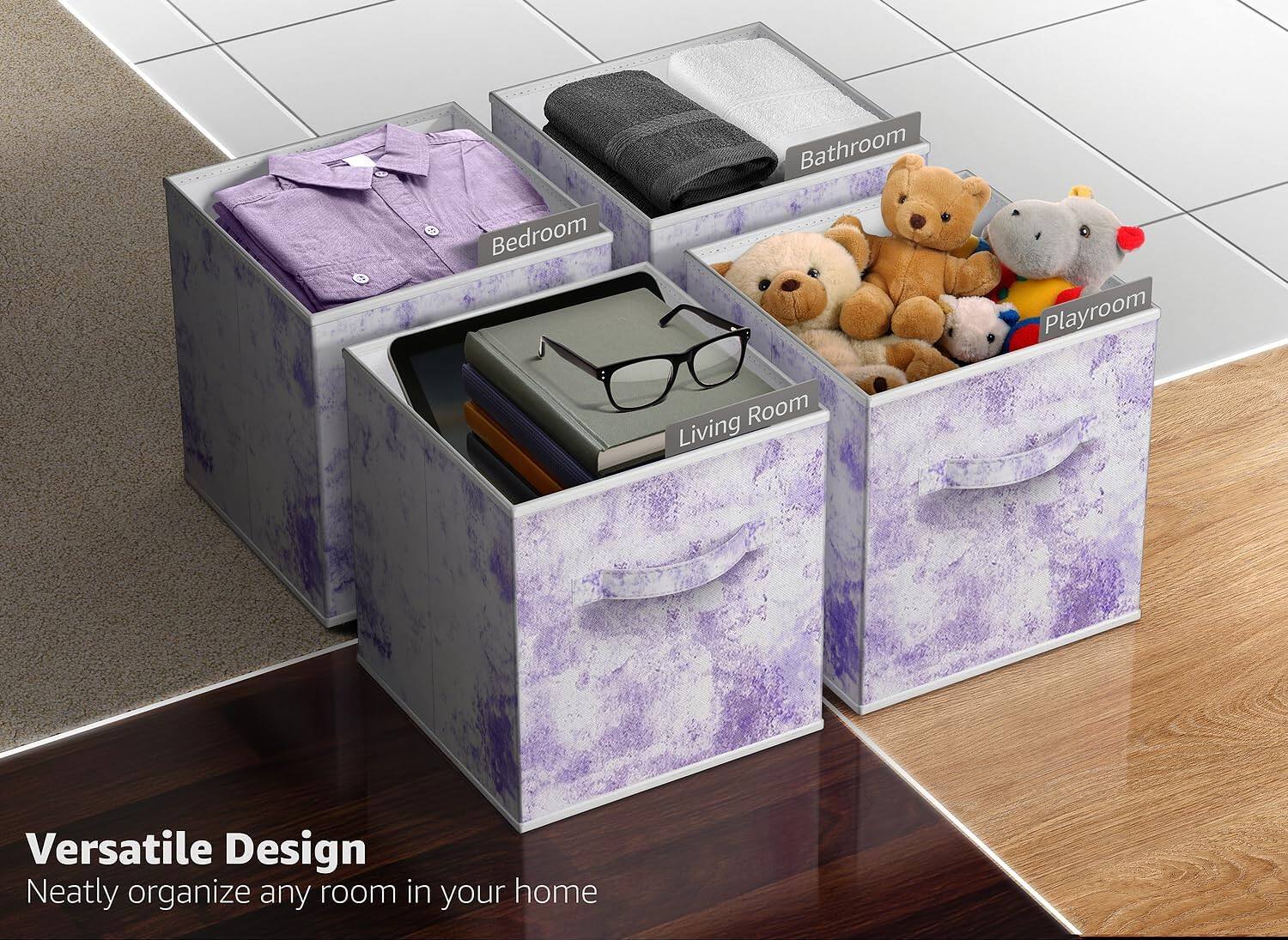Versatile Design  
Neatly organize any room in your home  

Bedroom  
Bathroom  
Living Room  
Playroom
