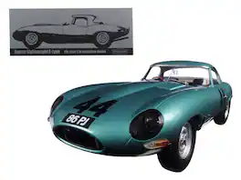 1963 Jaguar Lightweight E-Type #44 "Arkins 86 PJ" 1/18 Diecast Model Car by Paragon - Green